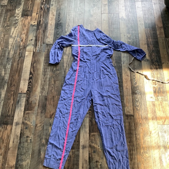 Waist-Defined Cross-Back Jumpsuit for Women Periwinkle Medium - Picture 8 of 12